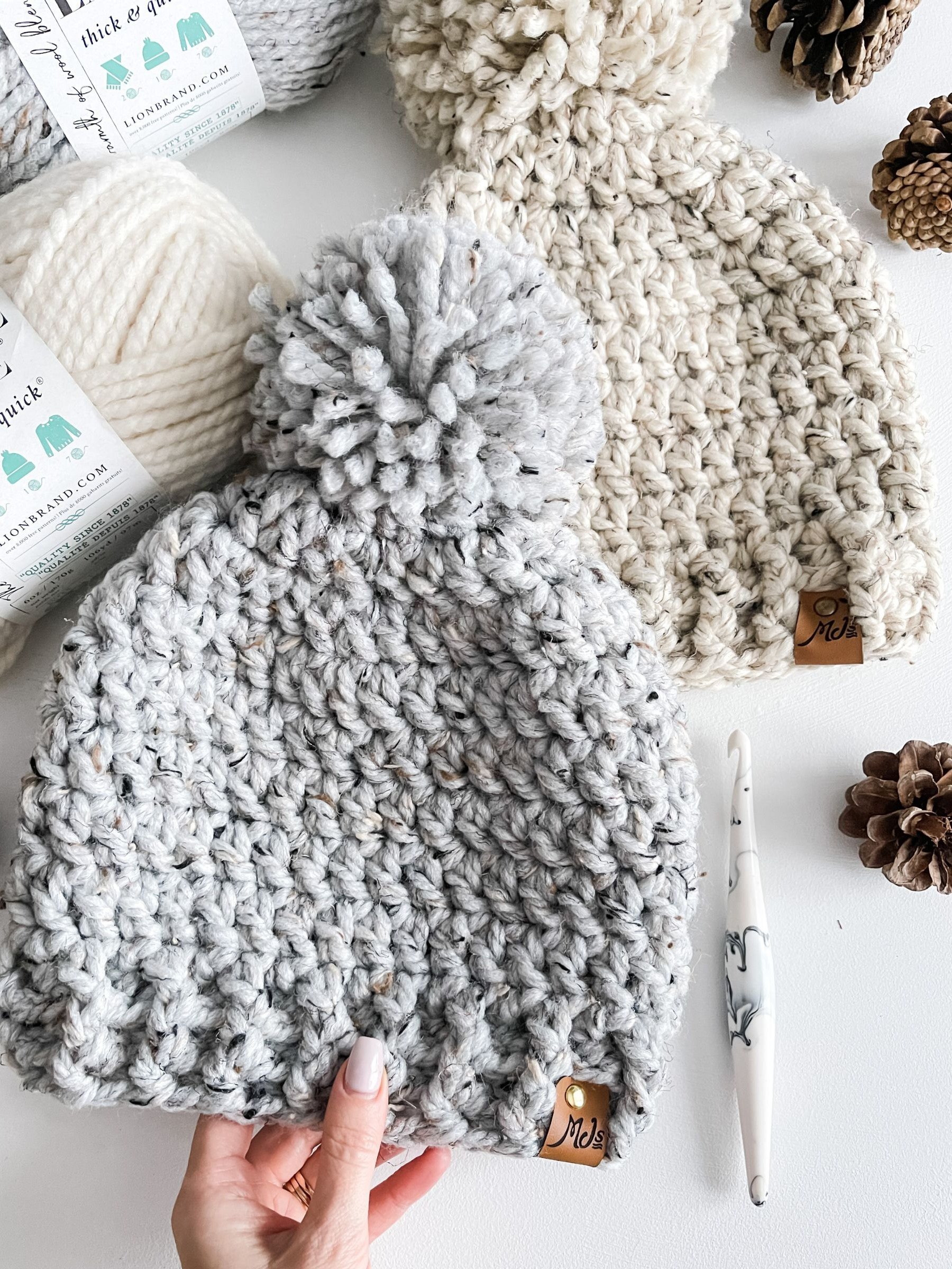 Beginner Bulky Beanie Crochet Pattern product image (4)