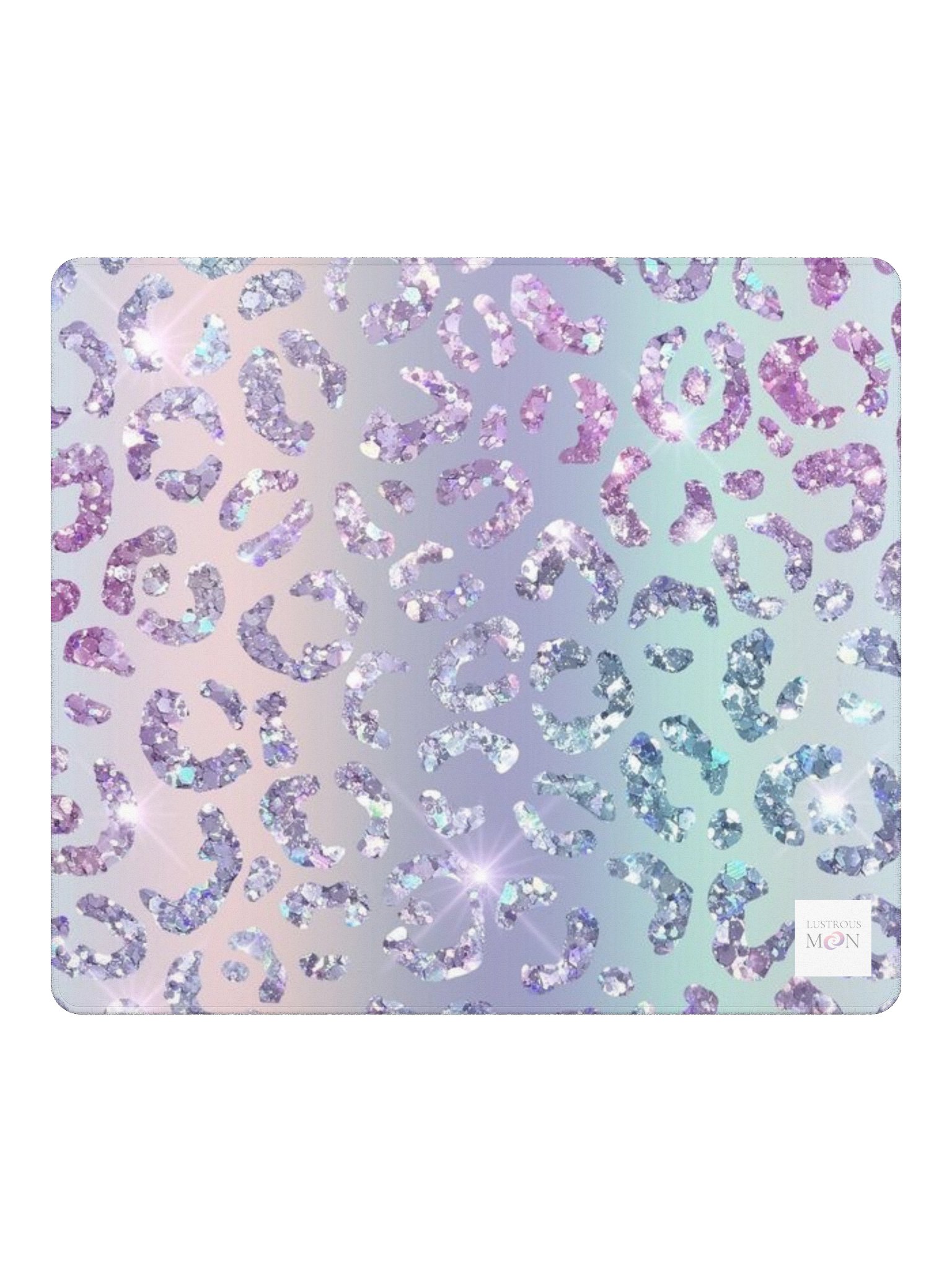 IRIDESCENT GLITTER LEOPARD PATTERN Gaming Mouse Pad product image (2)
