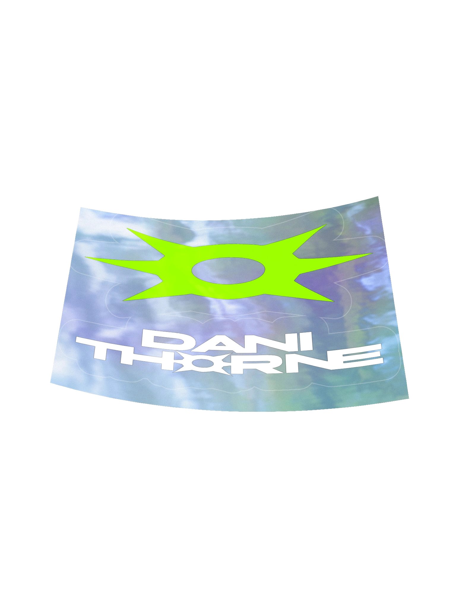 Dani Thorne logo sticker with holographic outline product image (17)