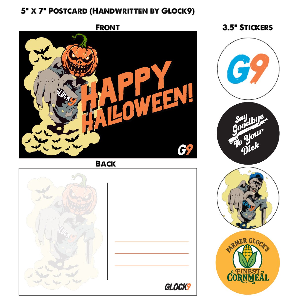 Handwritten Postcard By Glock9 and Stickers product image (1)