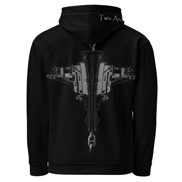 Mirrored Tug Hudson & Barge Bridal Chain (Black) – Performance Marine Wear | Twin Anchor Apparel North Current Line product image (1)
