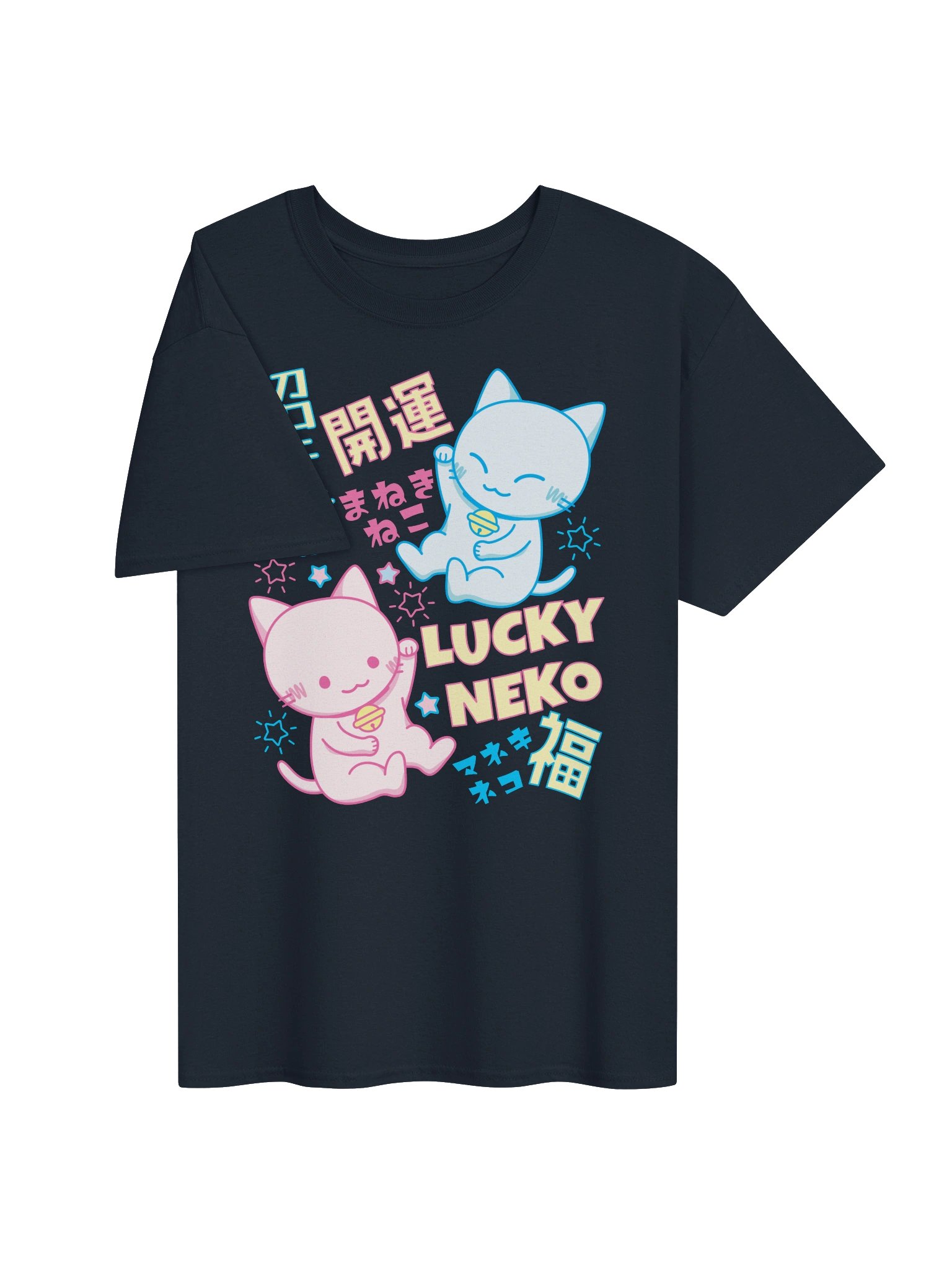 Lucky Charm Cats - Unisex Adult Heavyweight T-shirt product image (2)