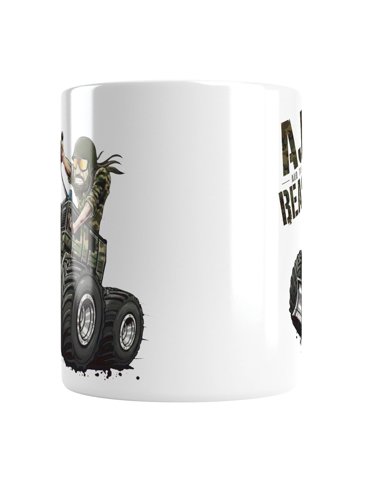 AJ and the BEAST : CAMO COFFEE MUG product image (2)