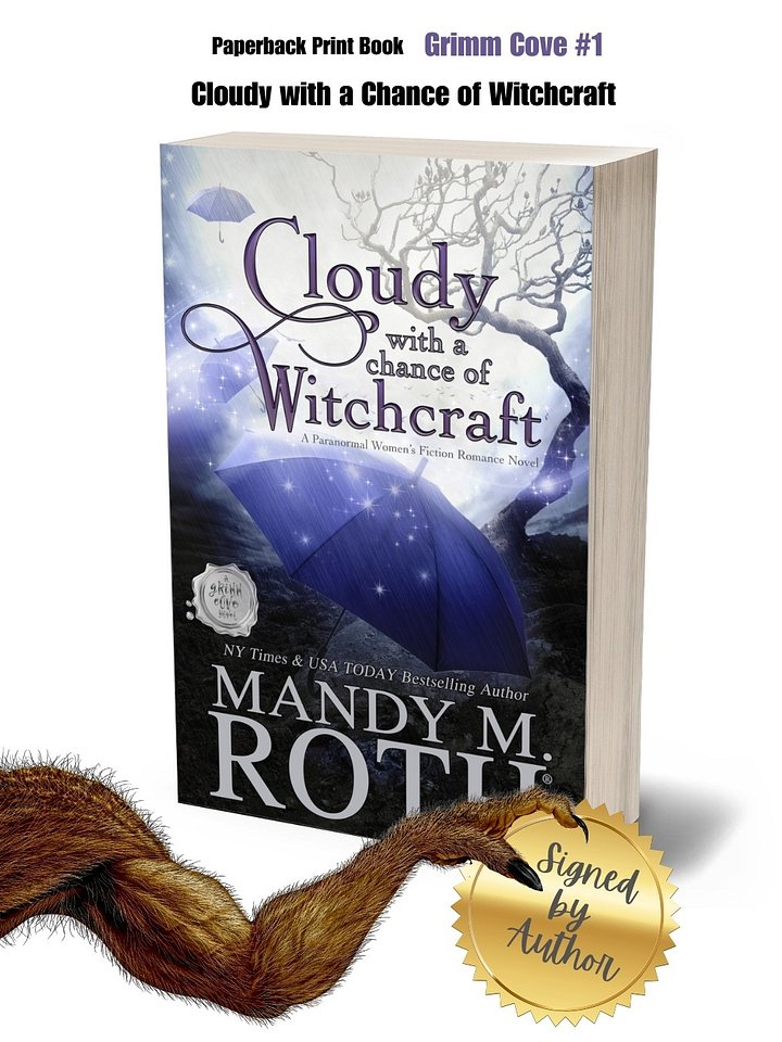 Cloudy with a Chance of Witchcraft Signed Paperback Print Book product image (1)