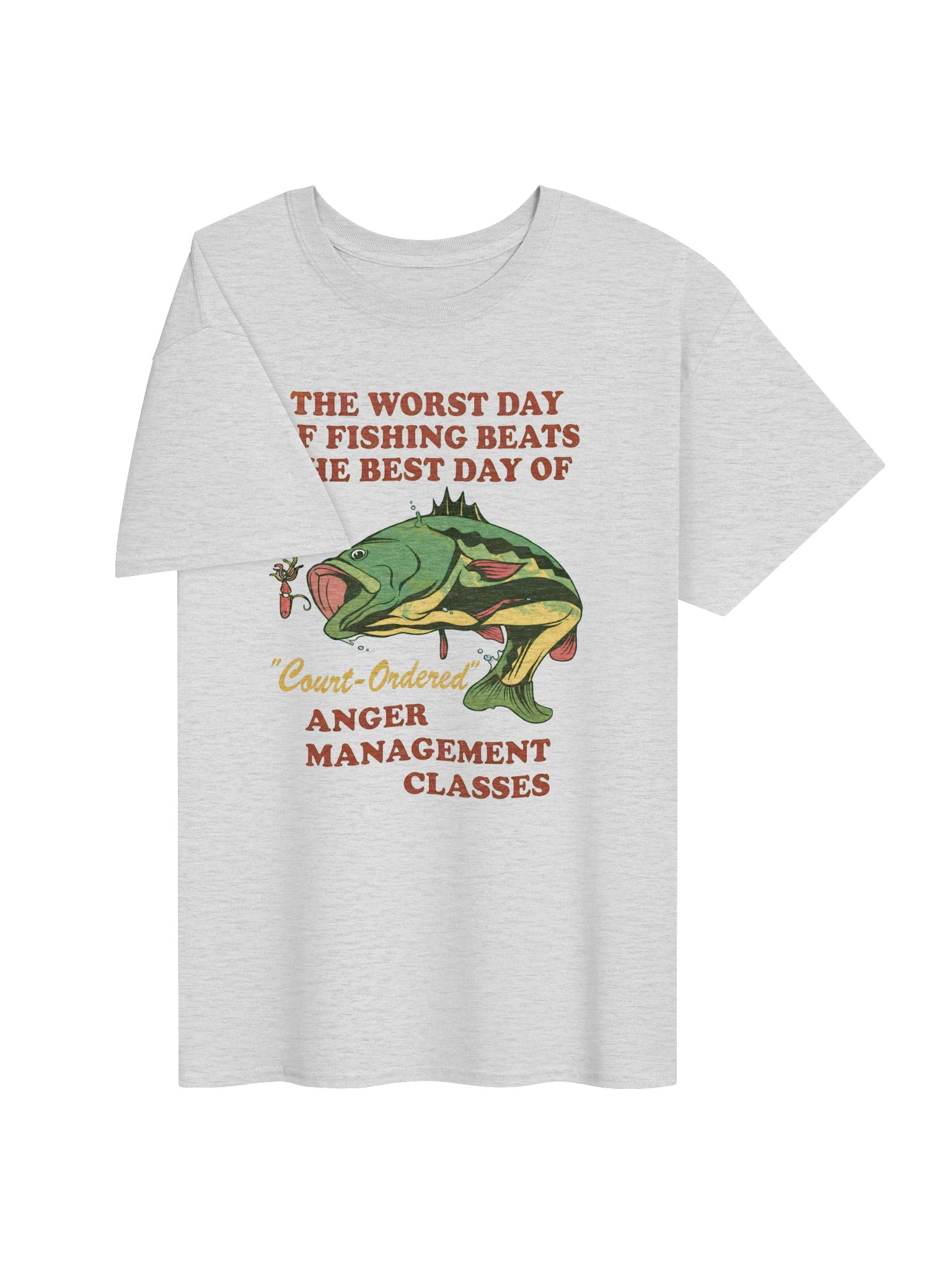 Worst Day of Fishing Anger Management Shirt – Funny Bass Tee product image (73)