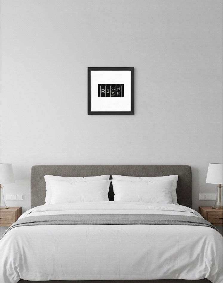 RISKxRICH Framed Matte Poster product image (1)