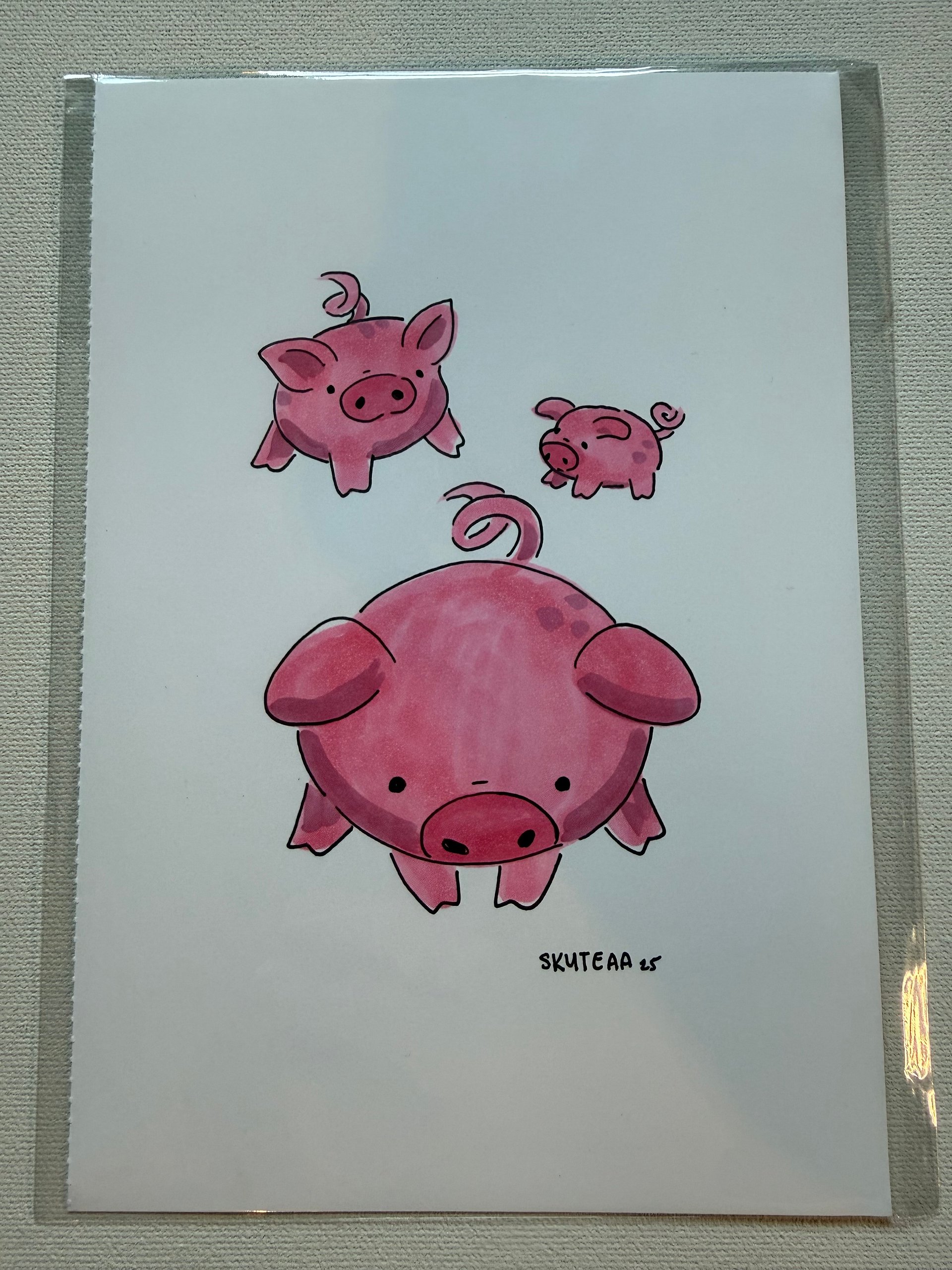 Piggy Pals 3 Original Artwork product image (2)