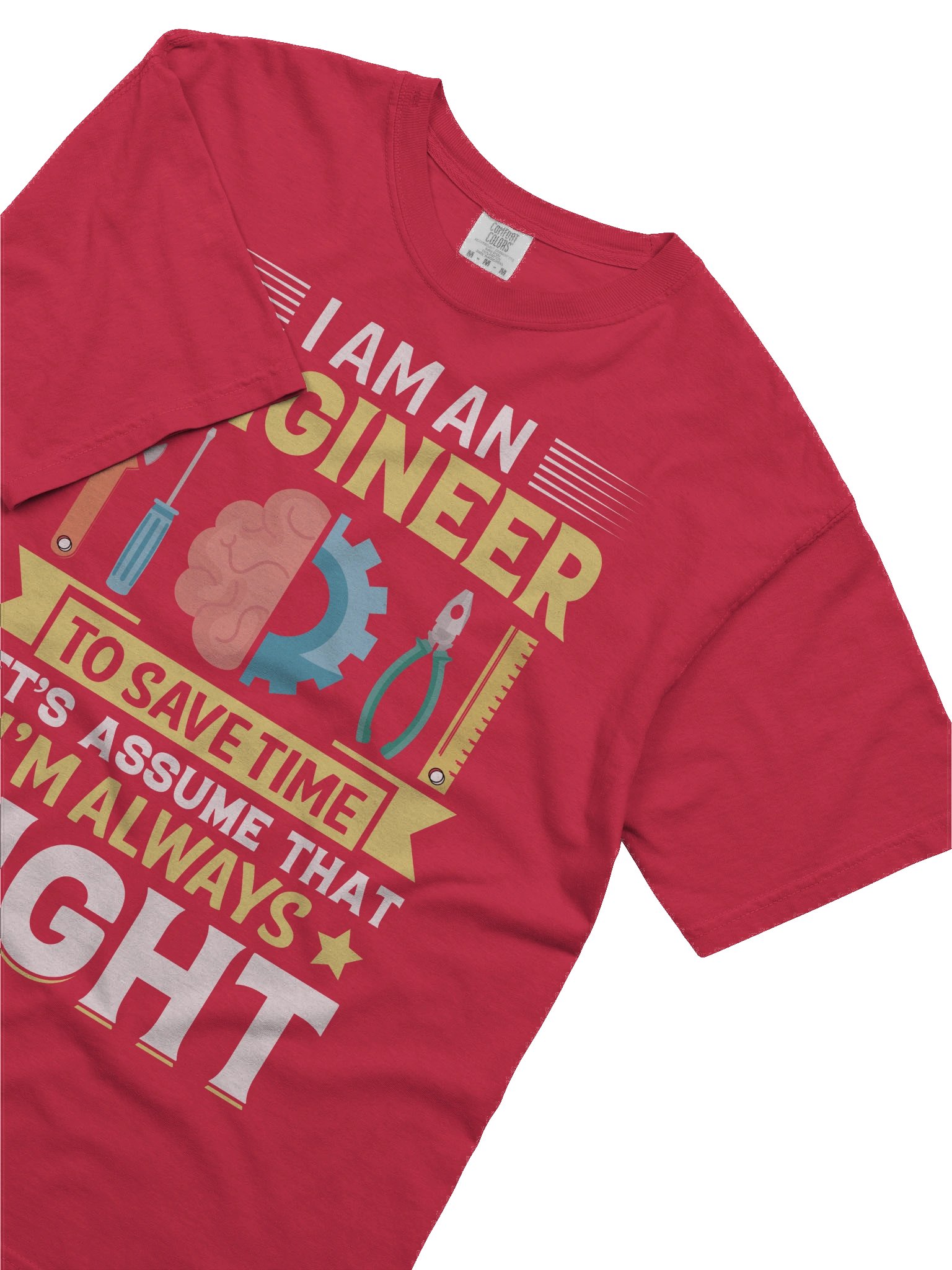 I Am an Engineer, I Am always right V-Neck Tee, Funny Engineer Shirt, Gift for Engineers, Unisex Logic Tee, Engineering Humor Top product image (5)