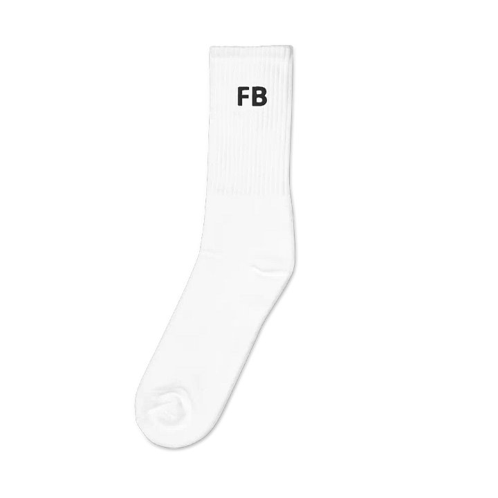 Comfort Embroidered Crew Socks product image (1)