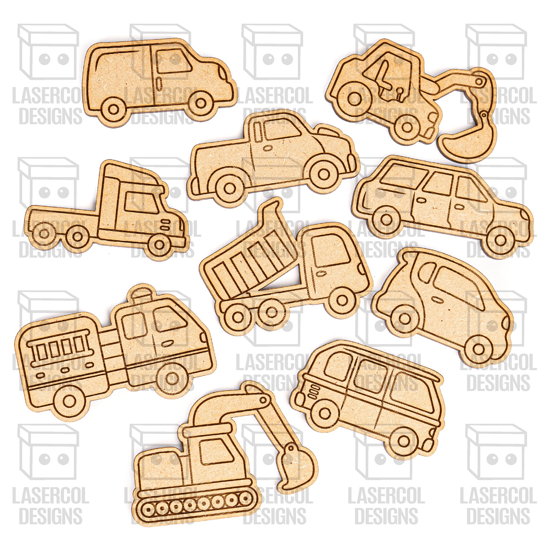 Cars Paint Kit DIY Cut Outs - Laser Cut Files product image (10)