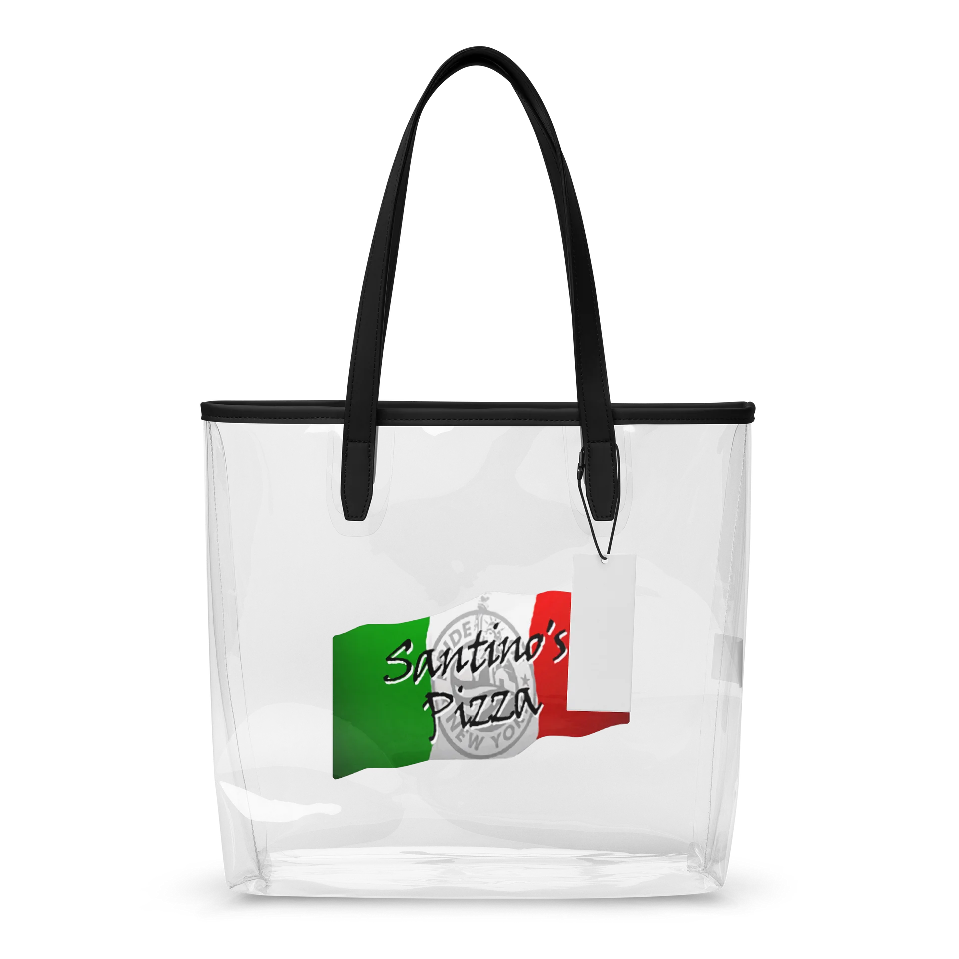 Santino's Ny Pizza: Italian Flag Clear Tote Bag product image (1)