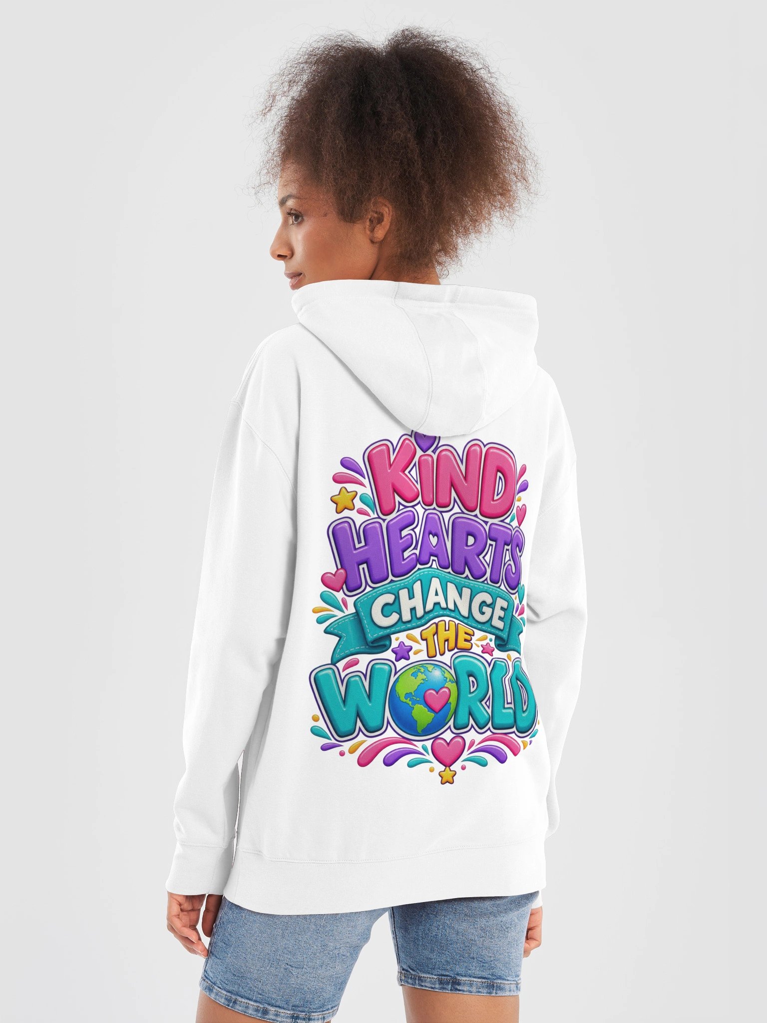 Inspirational Hoodie - Kind Hearts Change the World product image (4)