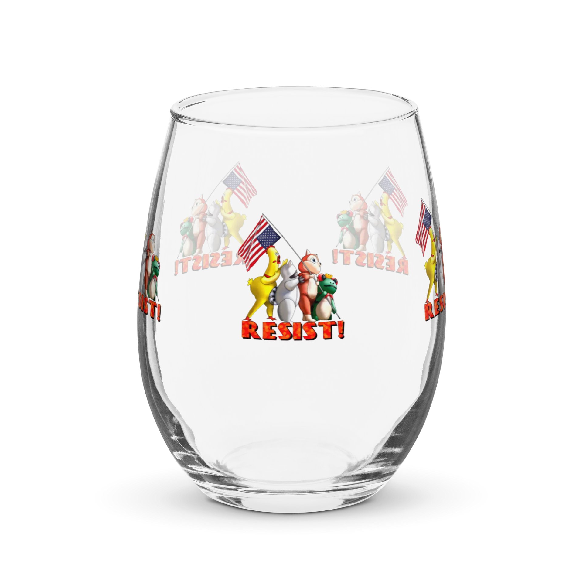 Resist! Wine Glass product image (1)