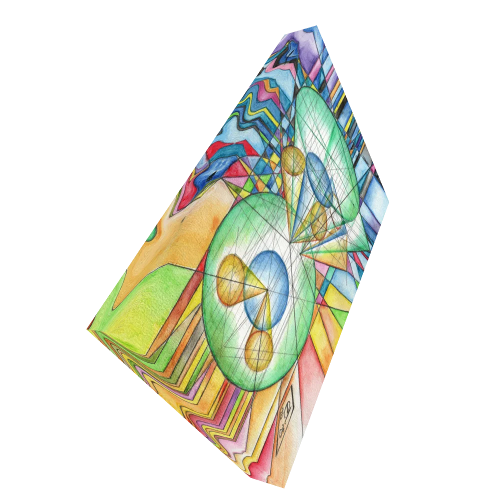 Poinsot's Gyroscope - Geometric Physics Art Canvas Print product image (4)