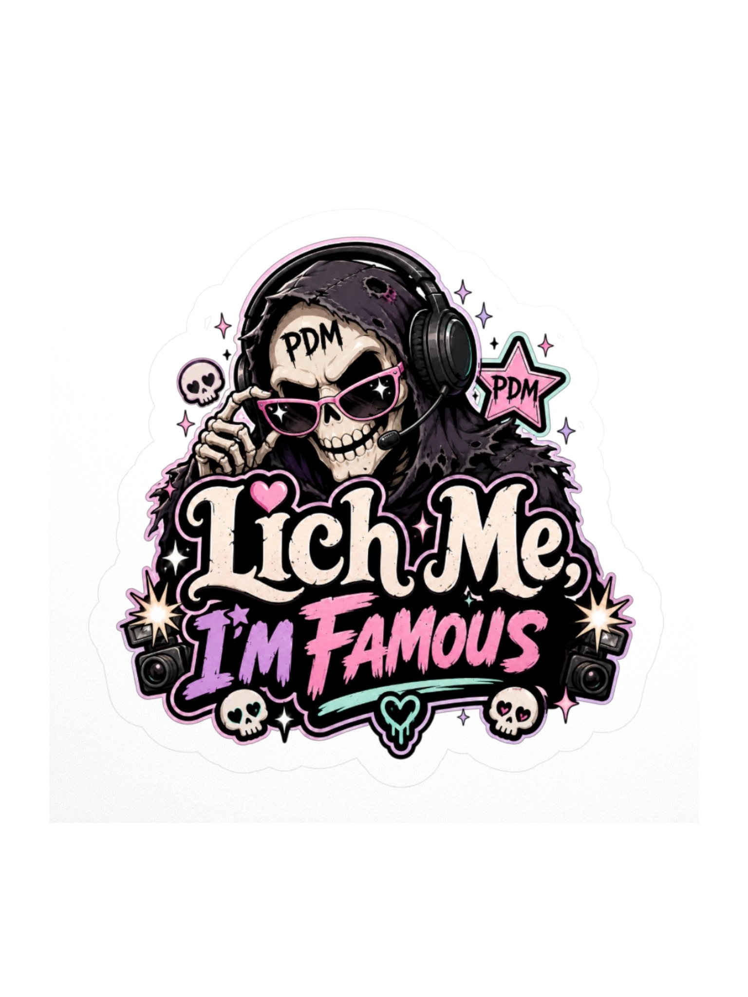 Lich Me, I’m Famous Kiss-Cut Sticker product image (1)