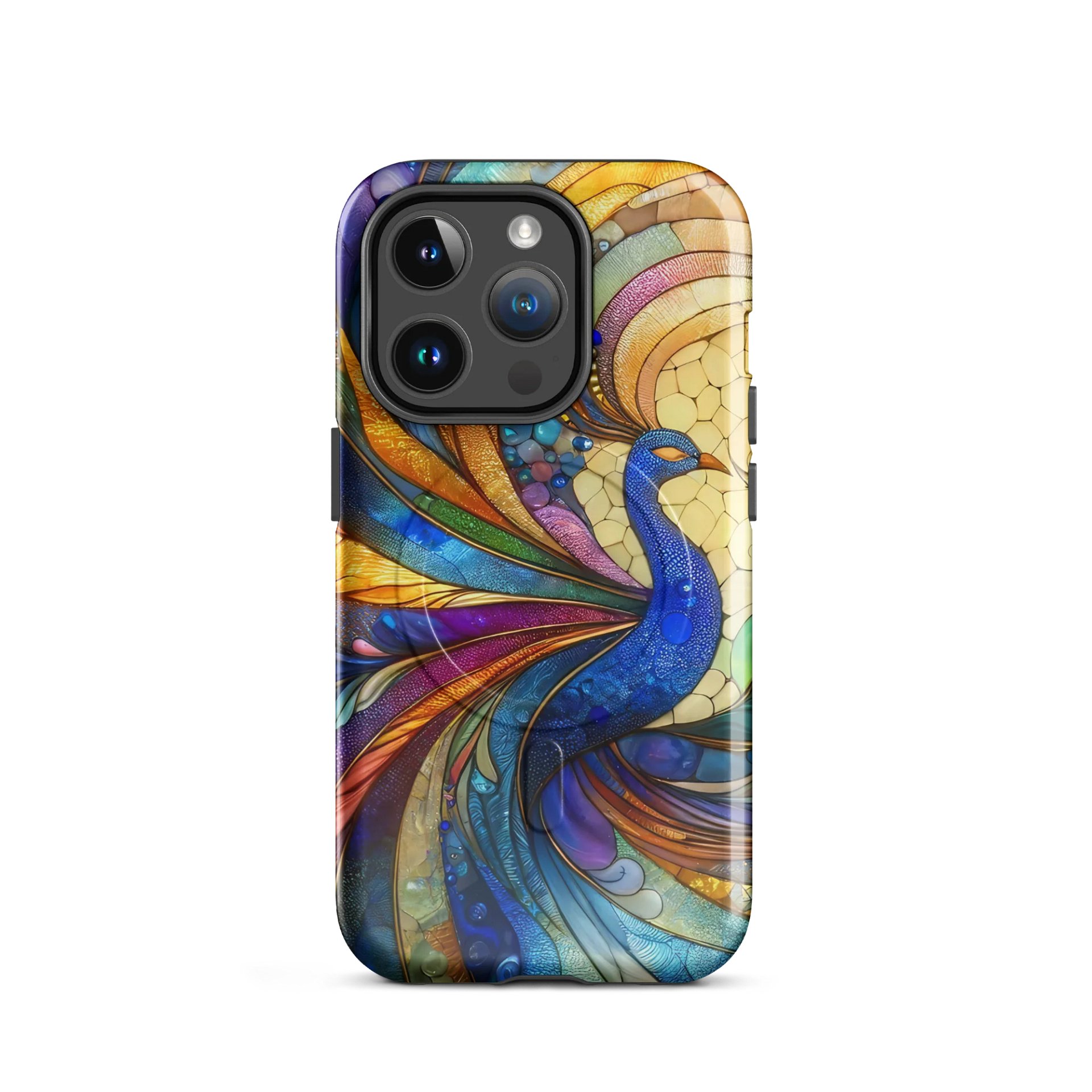 Peacock Feathers Tough Magnetic MagSafe® iPhone® 14, iPhone 15, iPhone 16, iPhone 17, Pro, Pro Max, Plus Cases. product image (2)