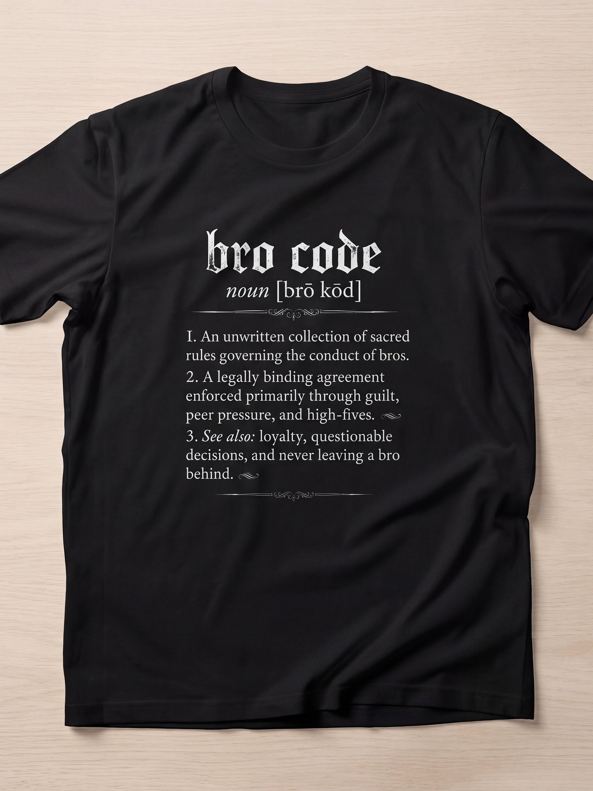 Bro Code Definition T-Shirt product image (1)