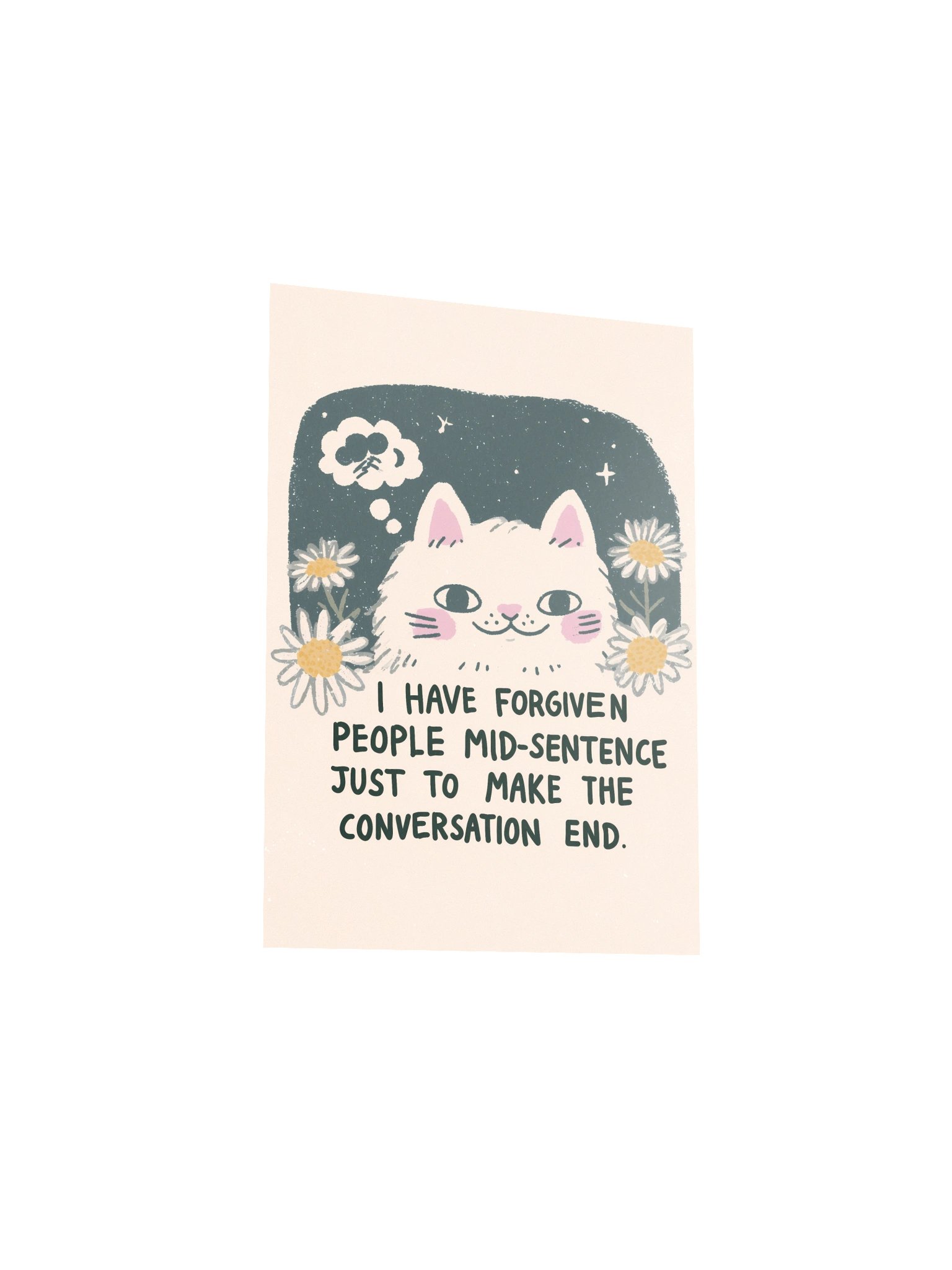 Cat Forgiveness Quote Poster product image (19)