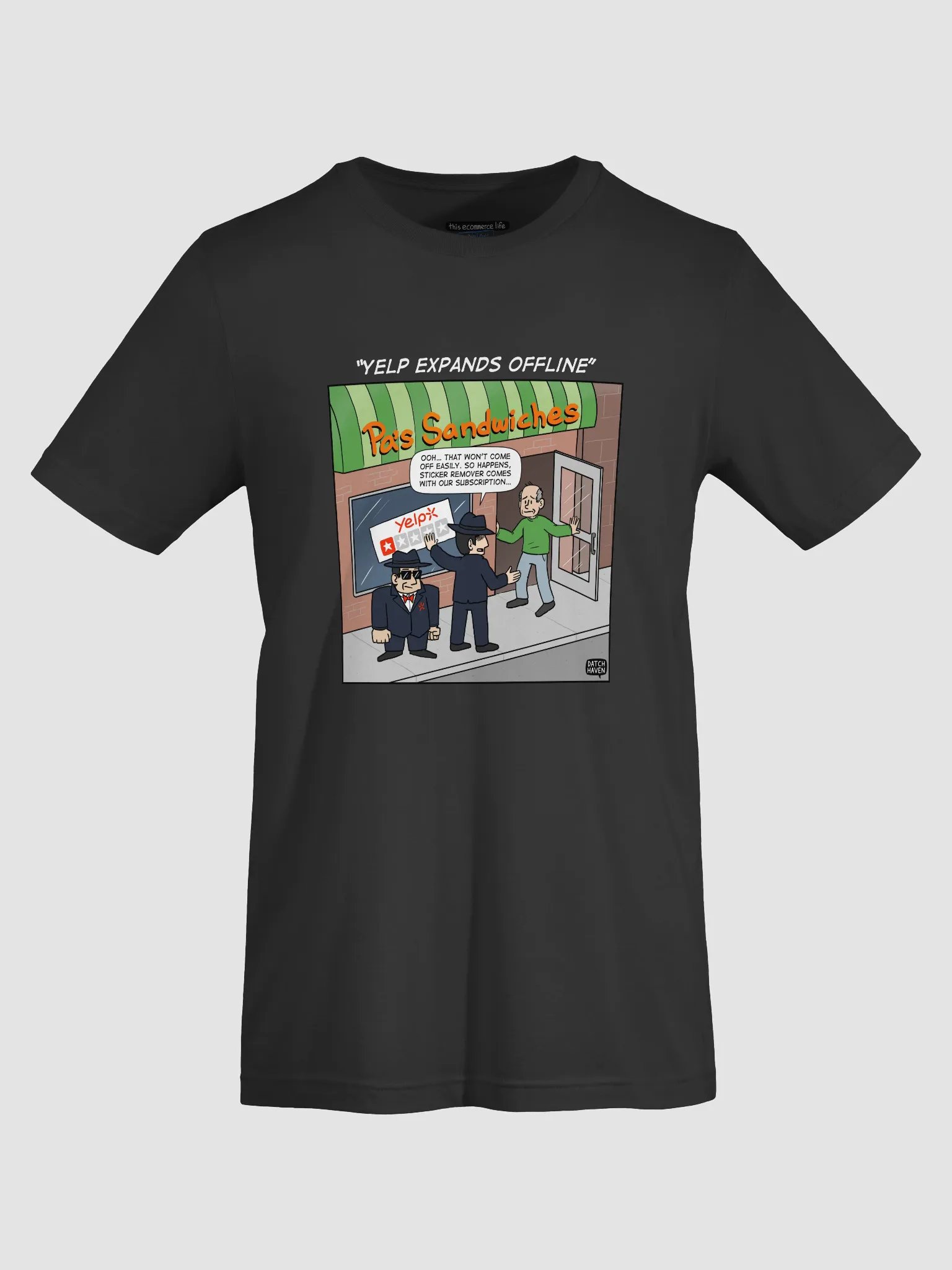 "Yelp expands offline" soft t-shirt product image (7)