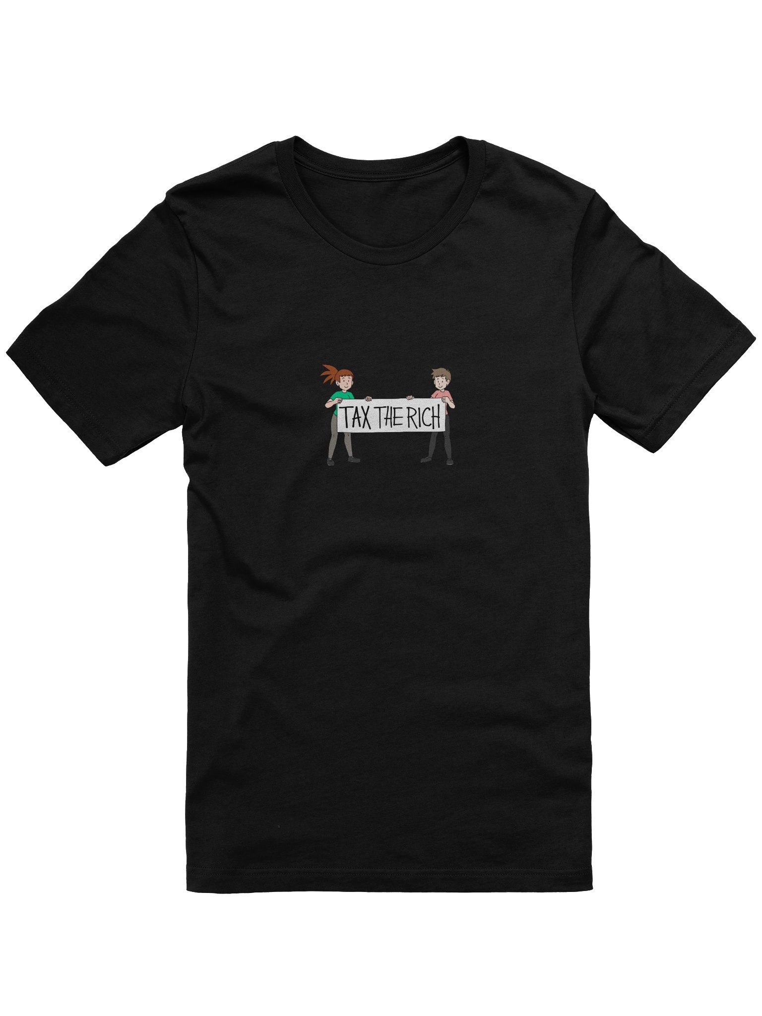 "Tax the rich" banner t-shirt product image (1)