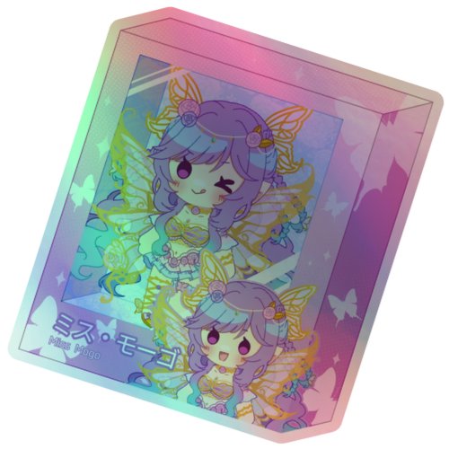 Holographic Mogo Doll Sticker product image (2)
