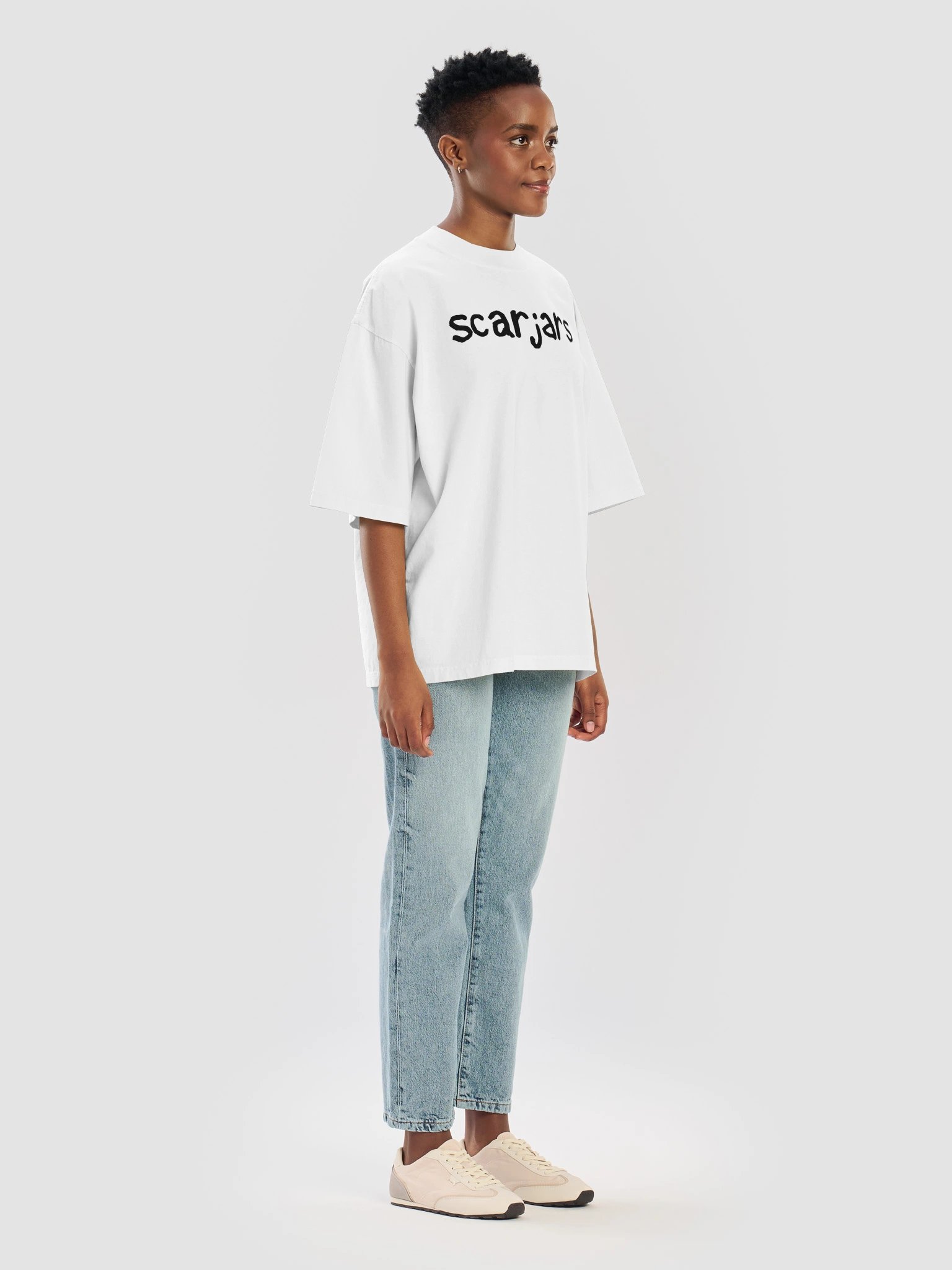 scarjars logo tee (white) product image (11)