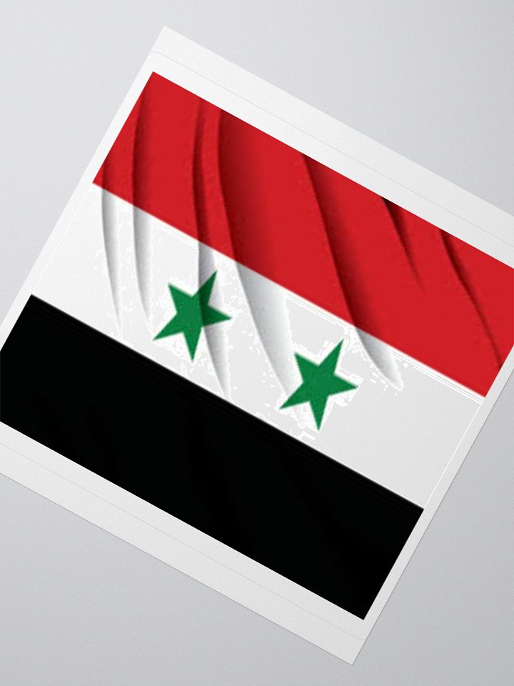 Exclusive Syria Flag Kiss-Cut Stickers - High-Quality Vinyl, Multiple Sizes product image (5)