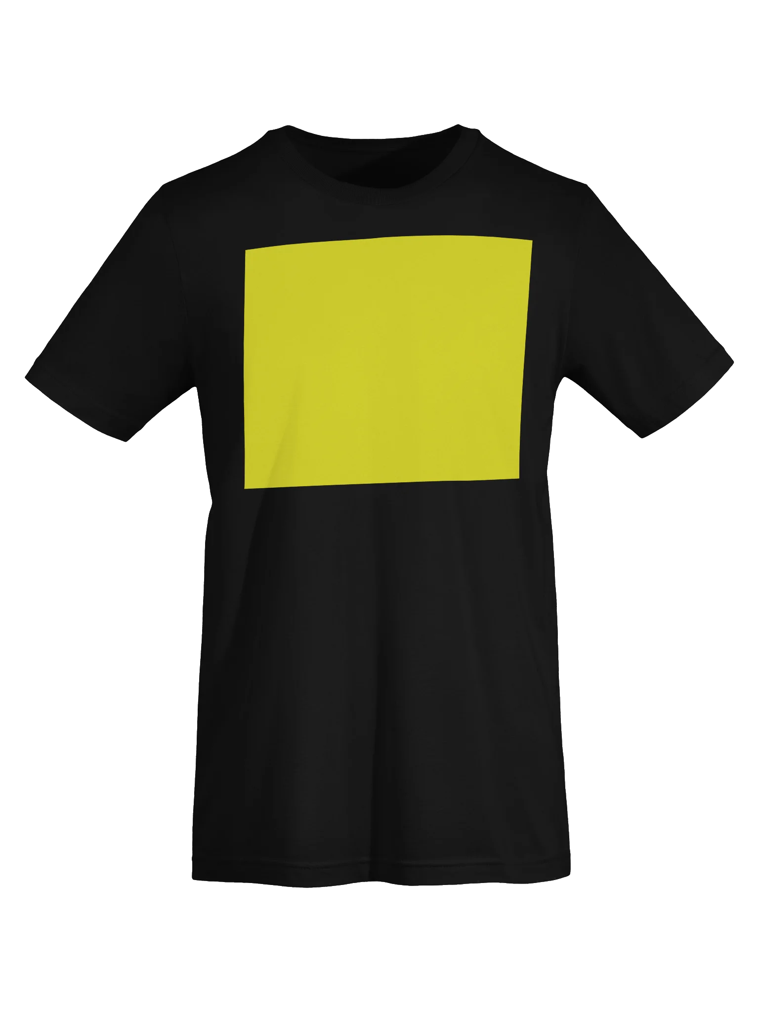 Yellow word t-shirt product image (5)