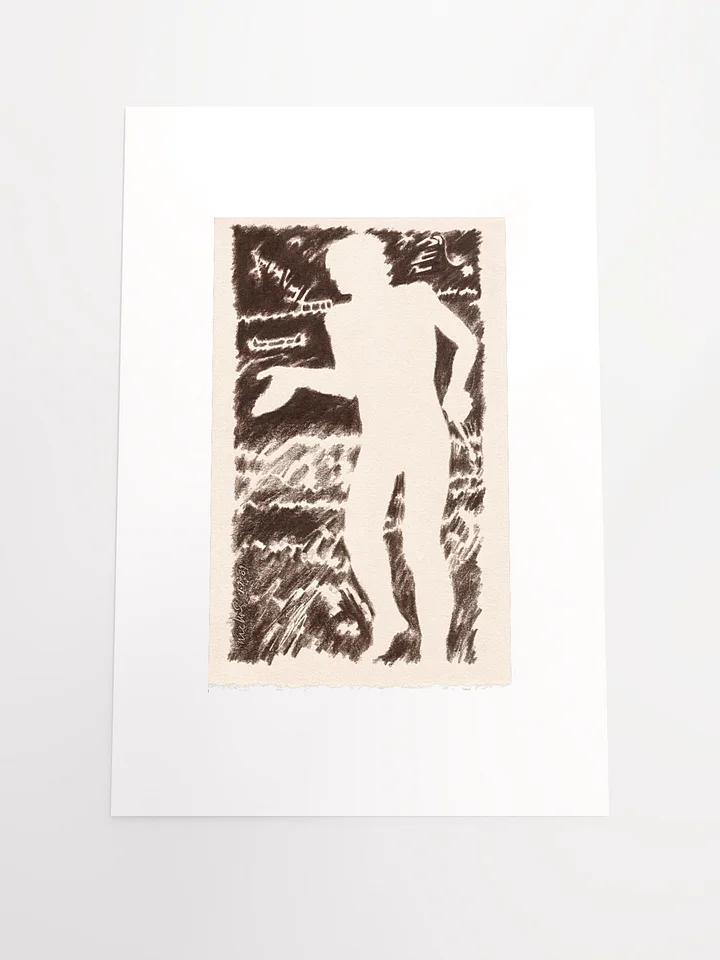 Man with Paintbrush (sepia) 01.07.90 print product image (2)