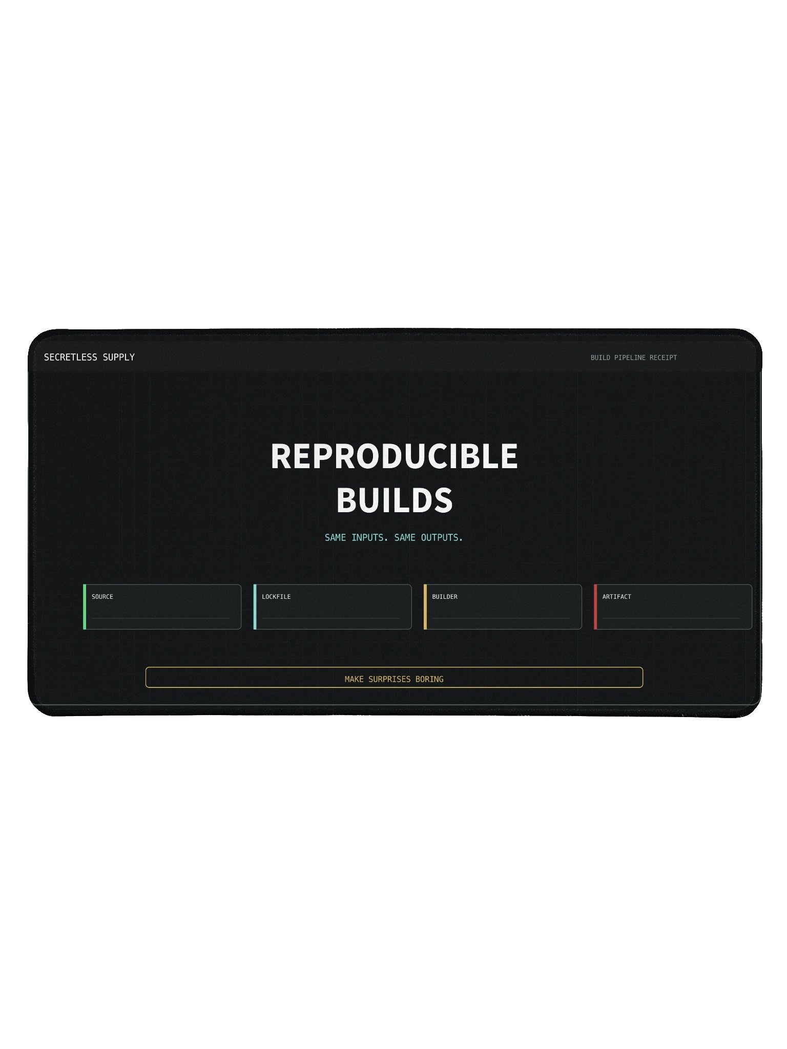 Reproducible Builds Desk Mat product image (1)