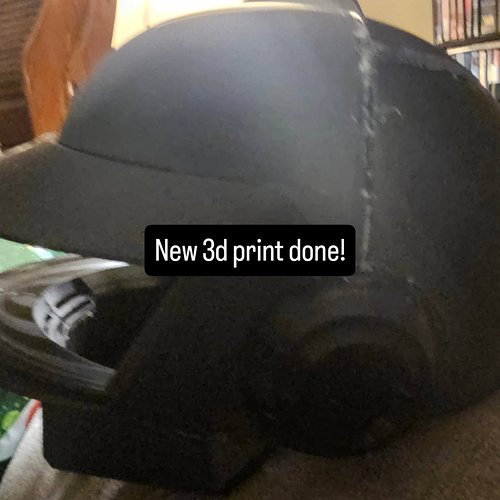 My new helmet is finally done #daftpunk #thomasdaftpunk #cosplay #3dprint