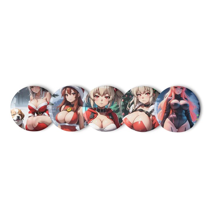 Santa Paws Pin Button Set product image (3)