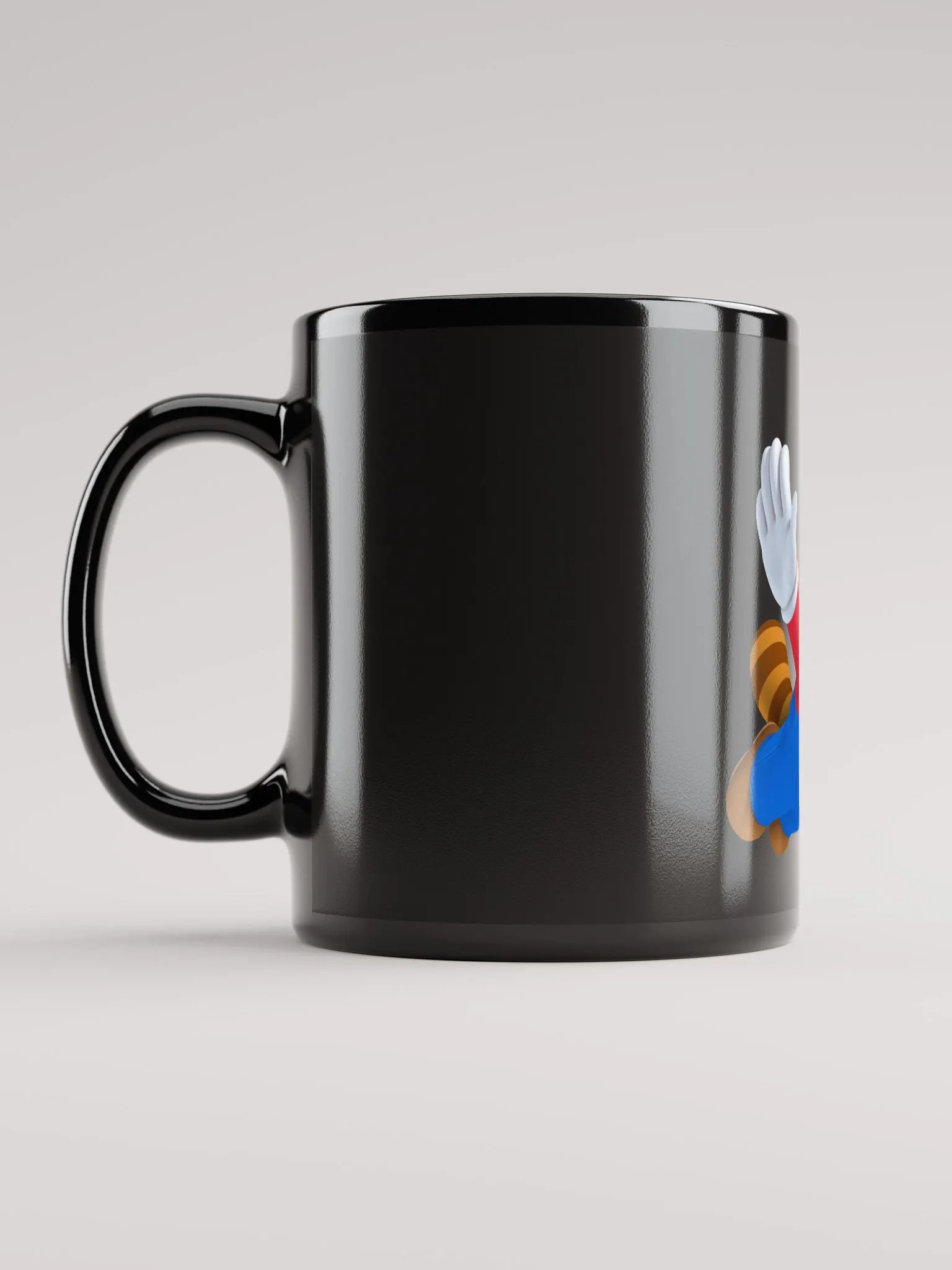 Jumping Mario Black Glossy Mug product image (12)