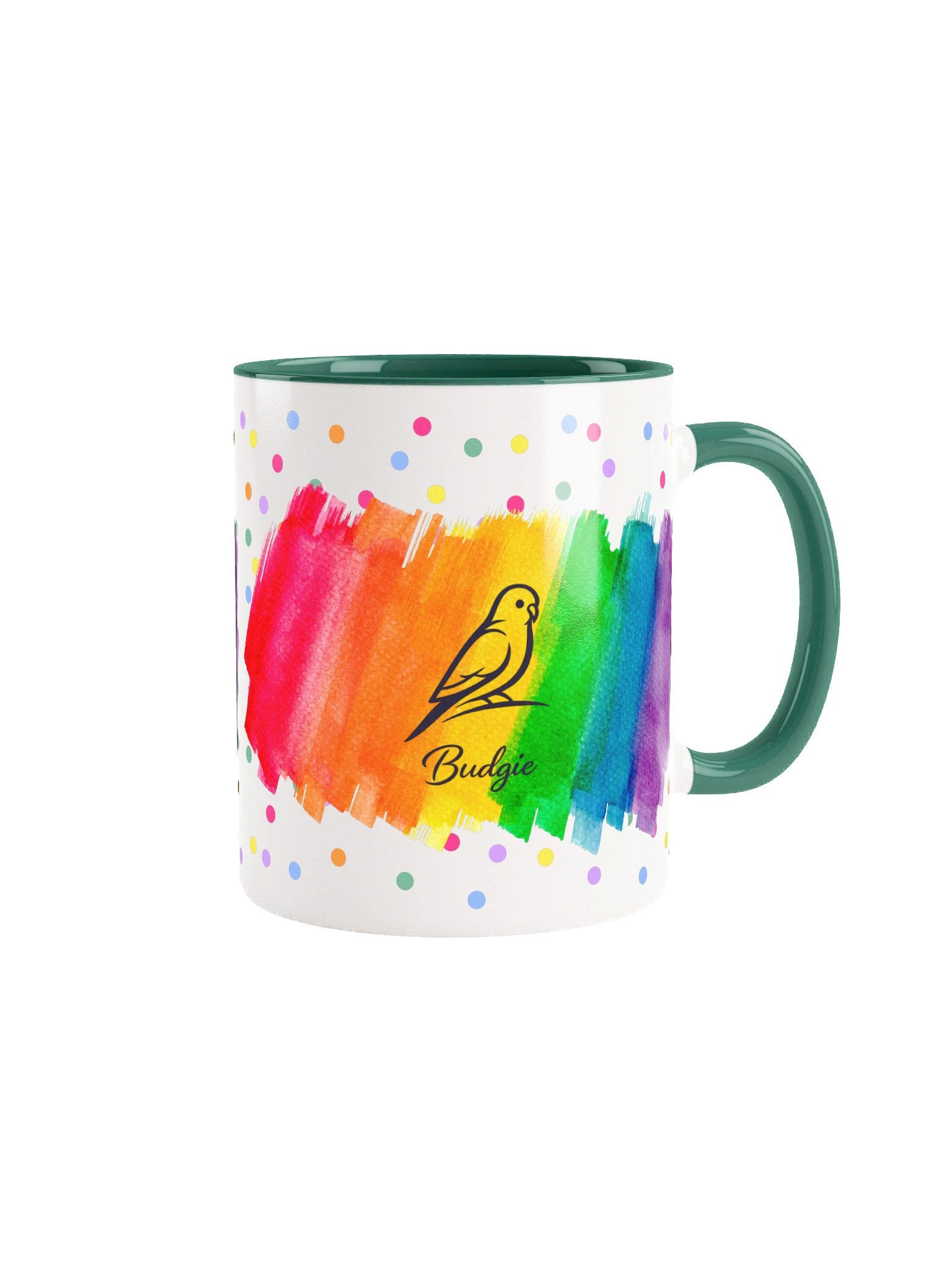Colorburst Budgie Silhouette Mug – 11oz / 15oz product image (1)