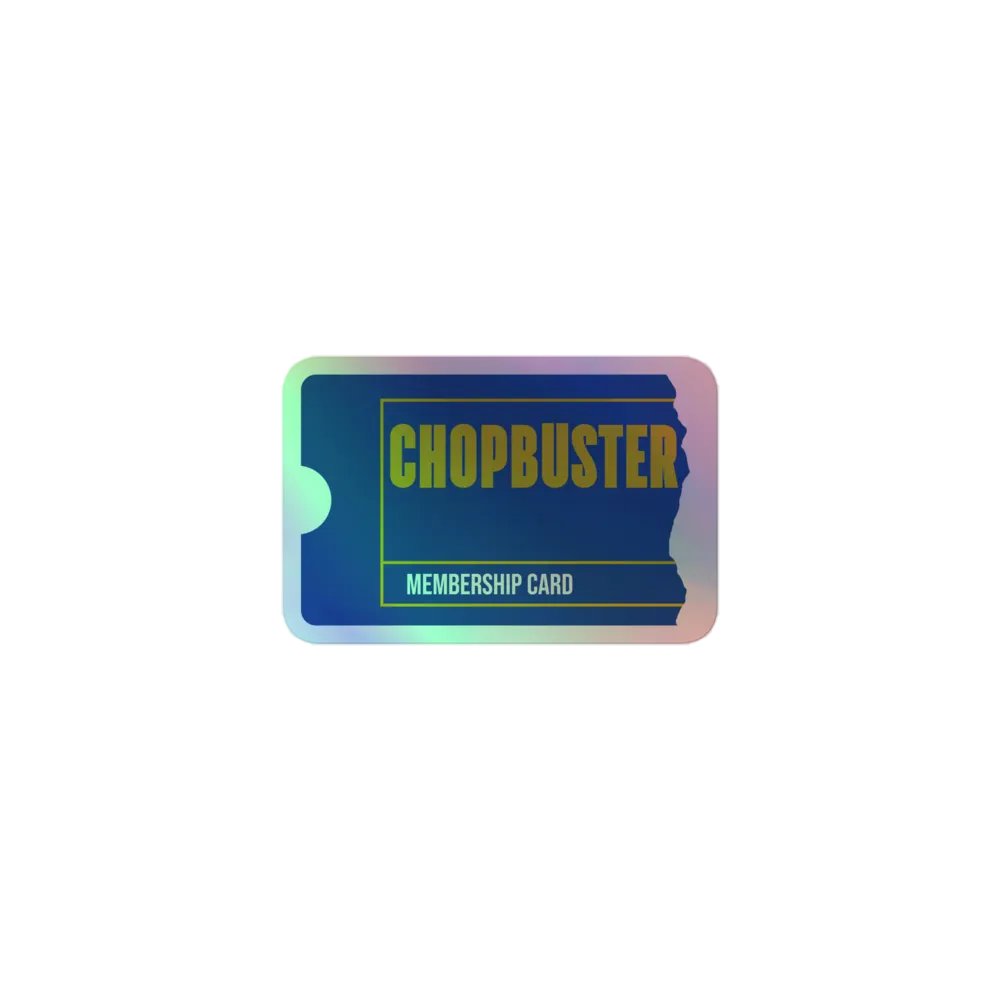 Chopbuster Membership Card sticker product image (1)