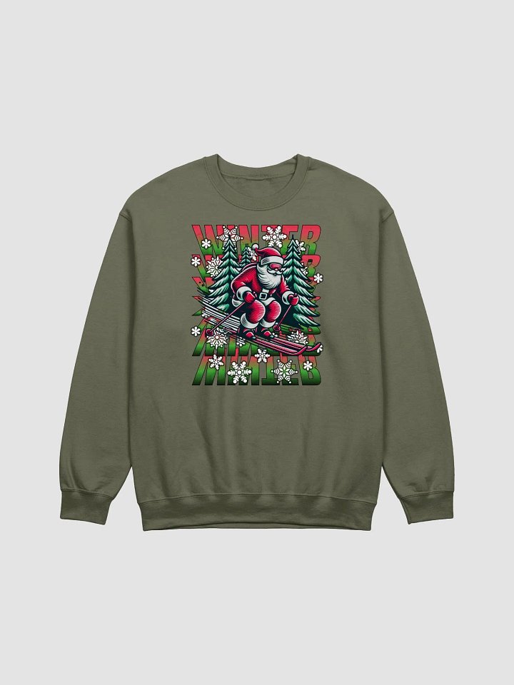 Winter Santa Skiing Festive Crewneck product image (11)