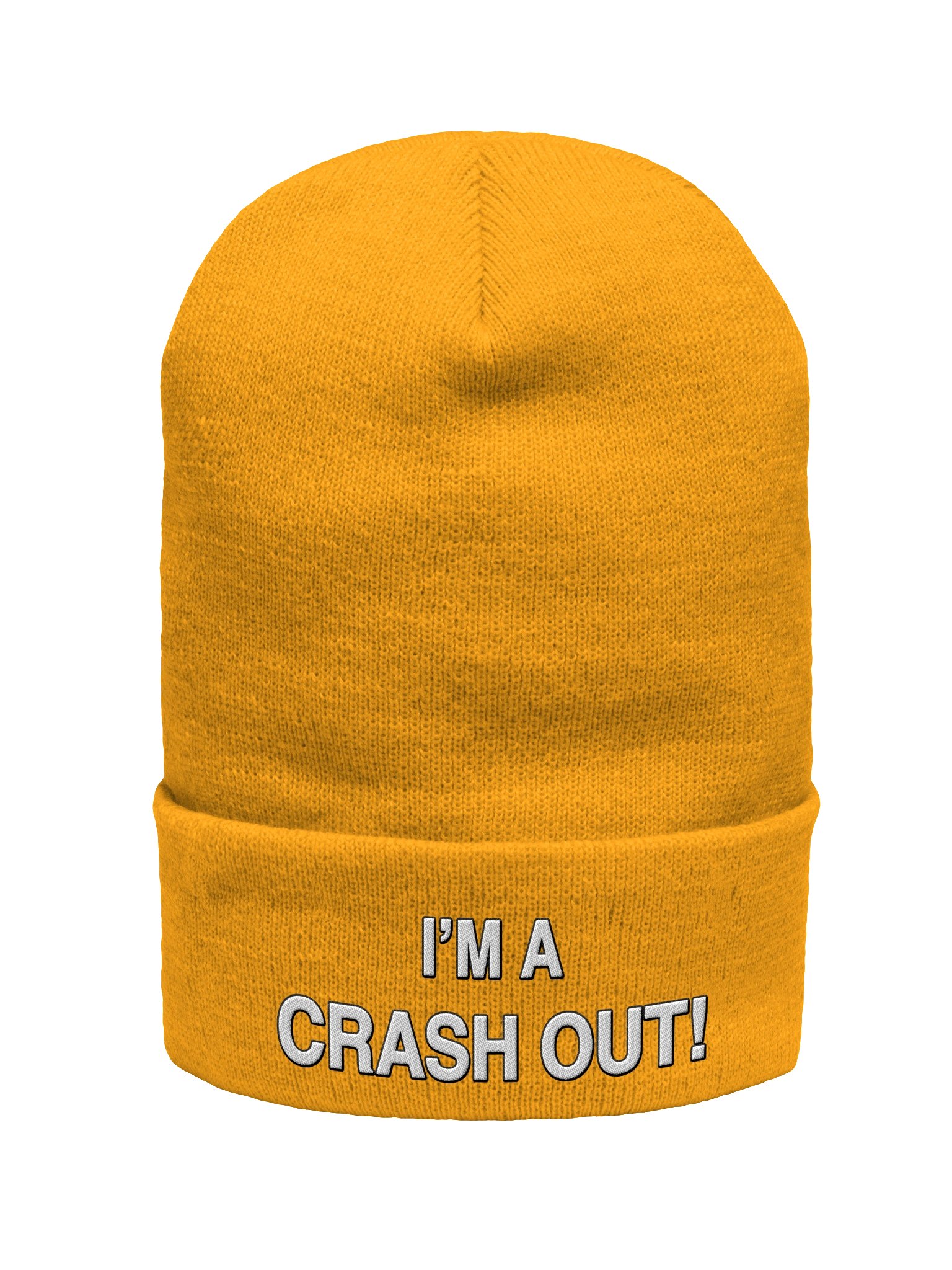 Embroidered "Crash Out" Beanie product image (1)