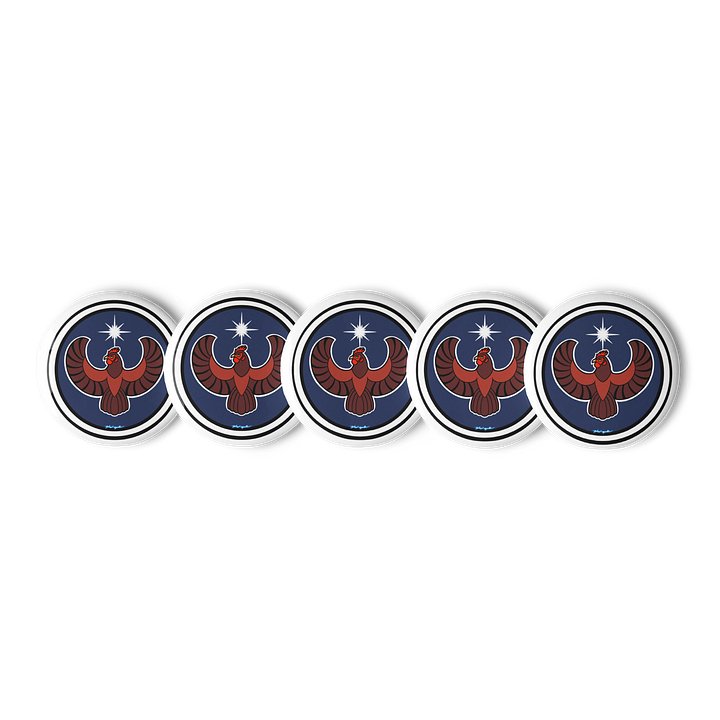 Rhode Island Red Chicken- Resistance. RI. (5-pack buttons) product image (1)