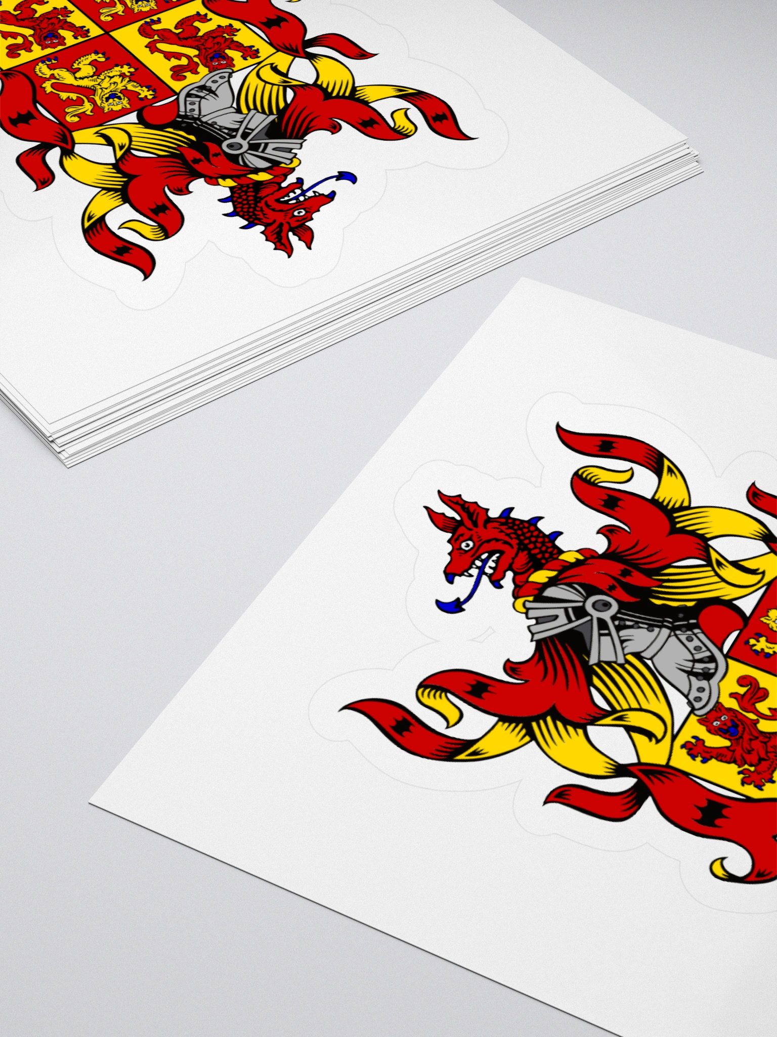 Owain Glyndŵr Crest Kiss Cut Sticker product image (11)