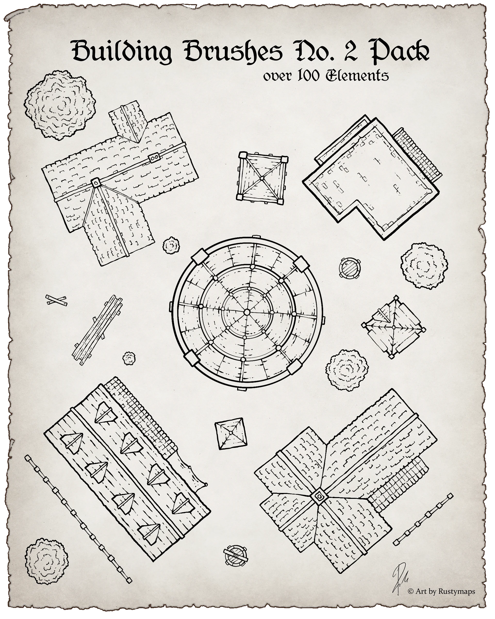 Map maker - Brush final bundle Pack product image (9)