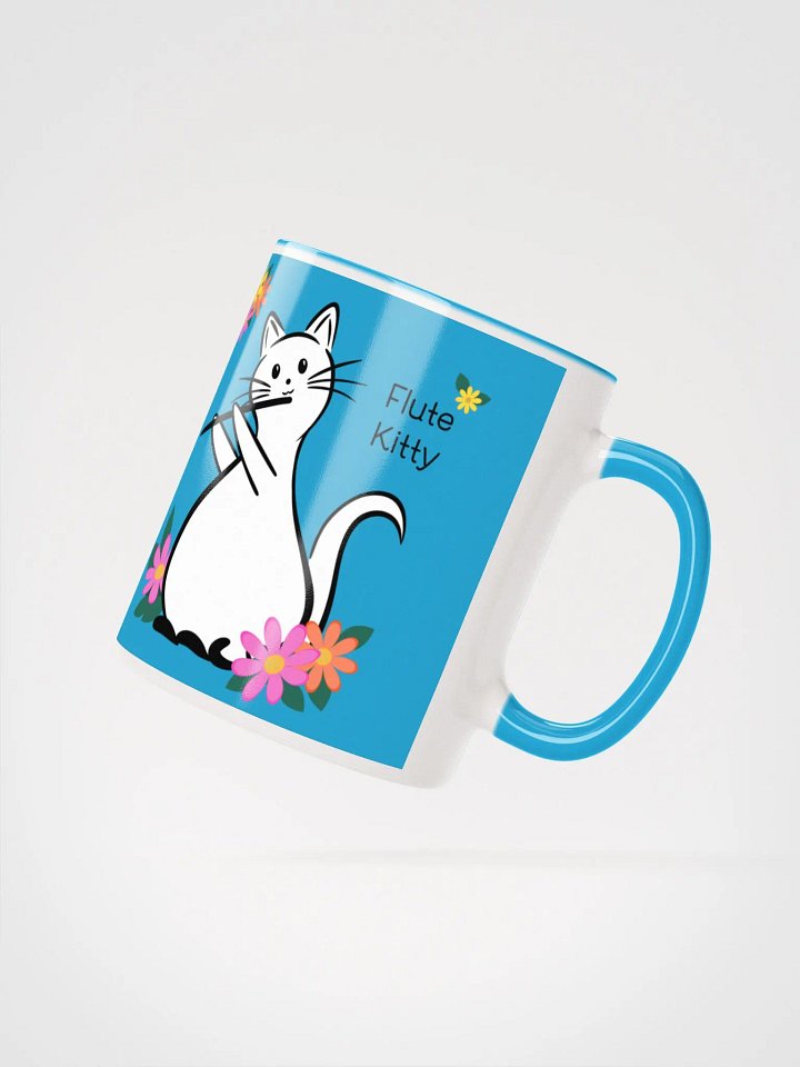 Flute Kitty Ceramic Mug - 11 0z - C Flute product image (2)