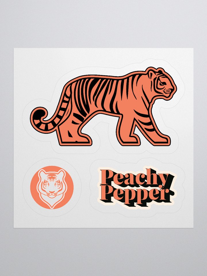 Peachy Pepper Walking Tiger Sticker product image (3)
