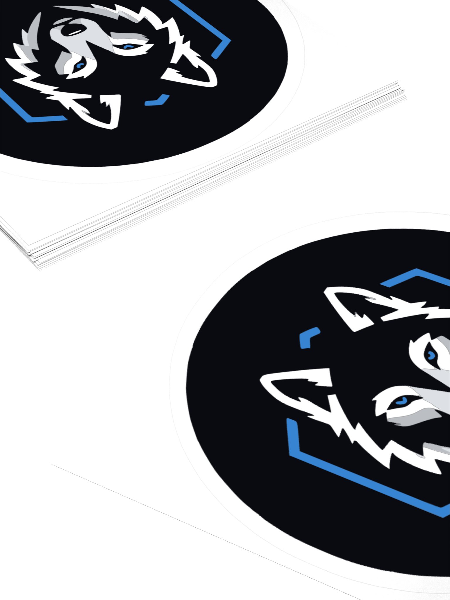 Geometric Wolf Kiss Cut Sticker product image (4)