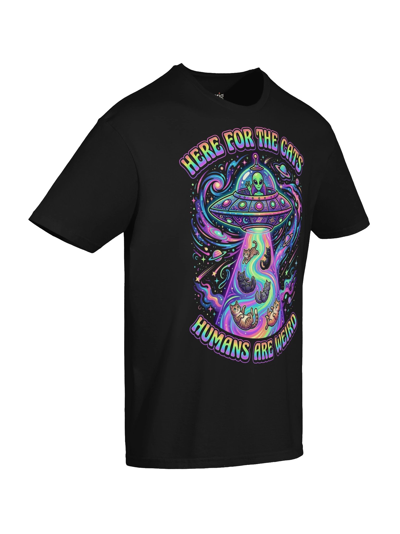 Here for the Cats Alien Tee product image (17)