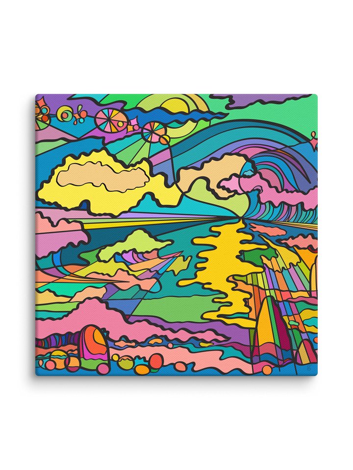 Vibrant Canvas: A Blank Slate for Your Artistic Vision - Night Ocean product image (48)