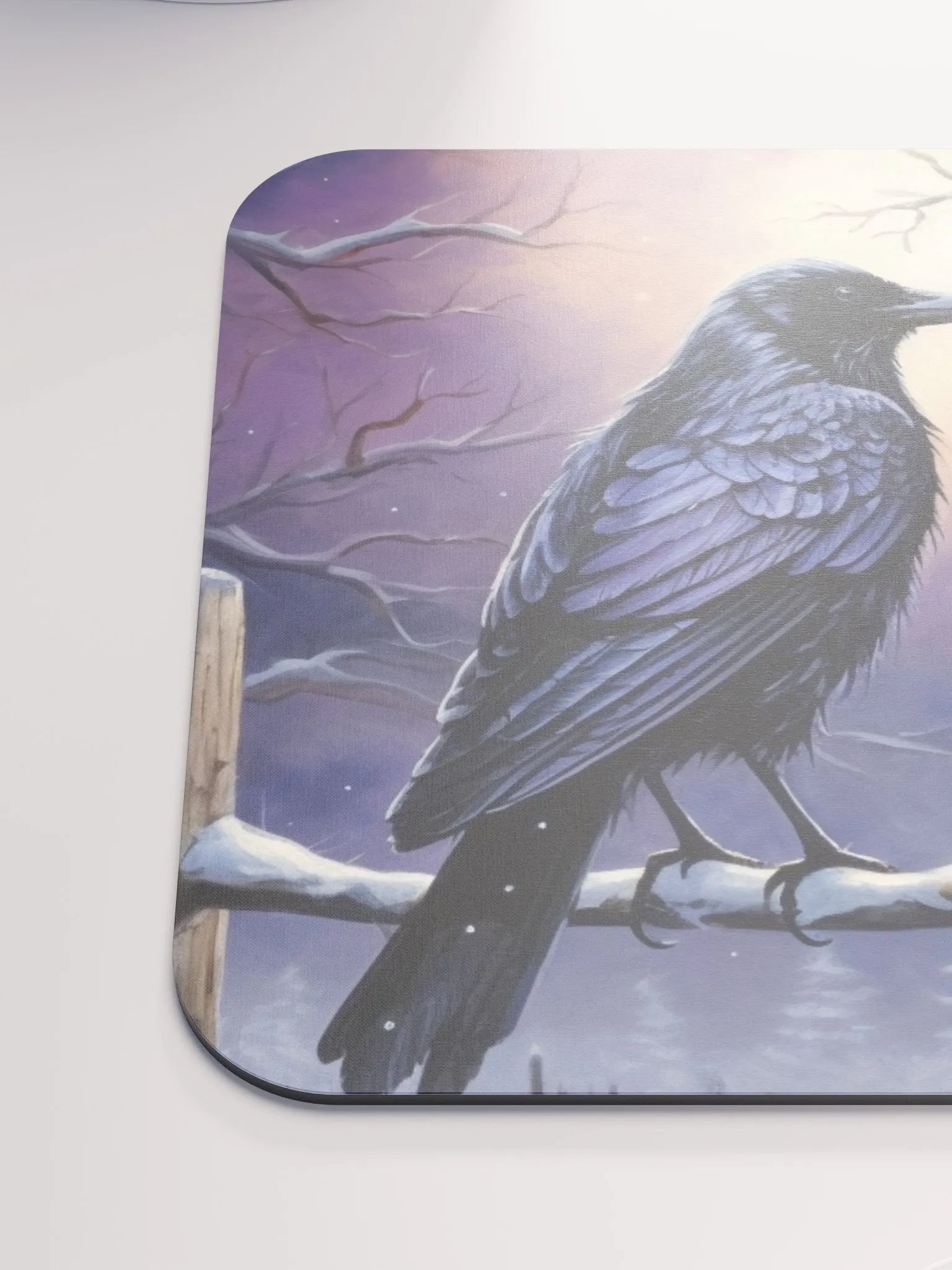 Comfy Desk Mat 🟣 Winter Bird Scene product image (6)