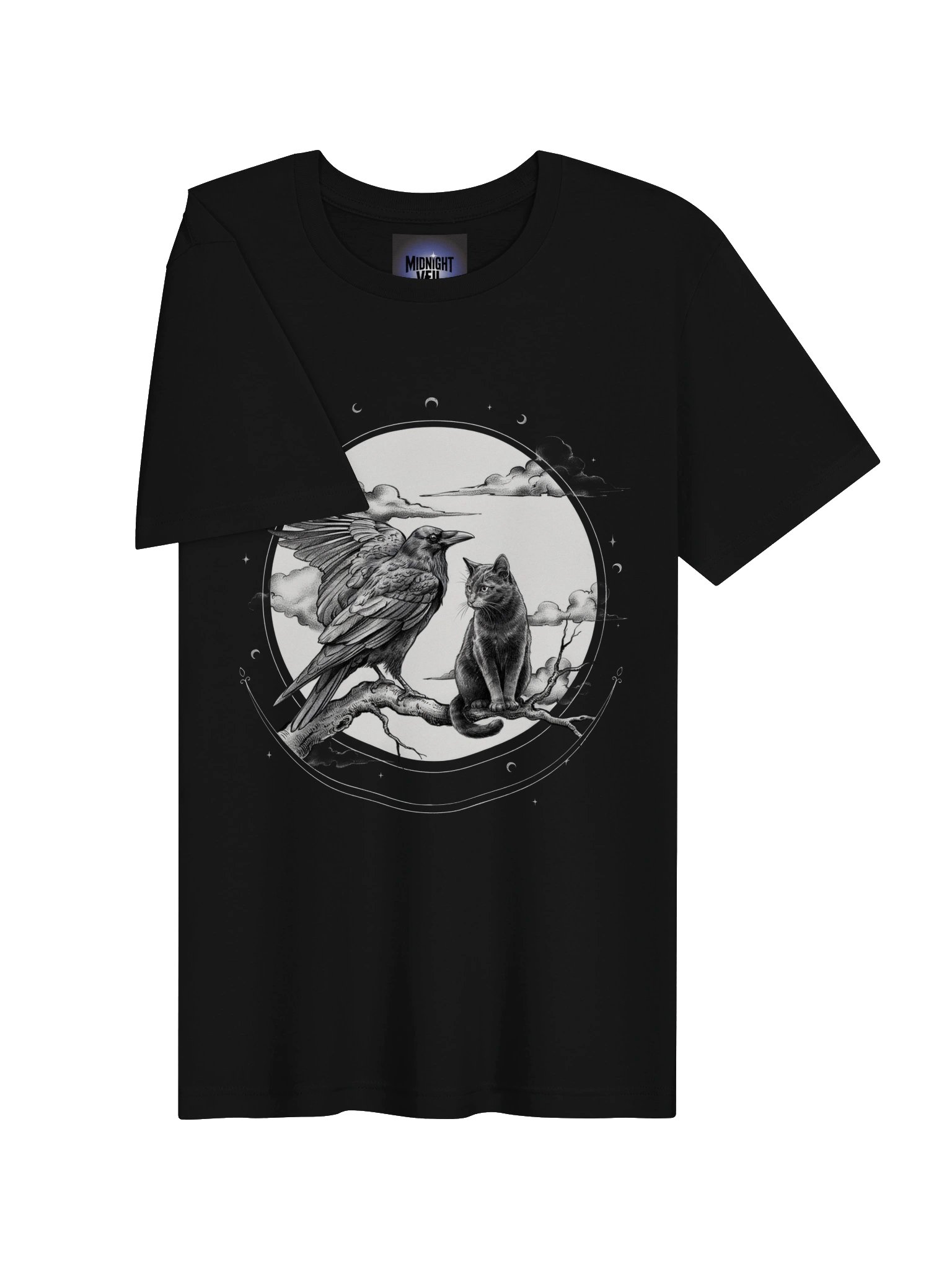 Moonlit Cat & Bird Circle Tee product image (27)