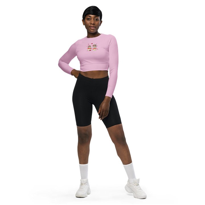 Whispy Love Long Sleeve Crop - Pink product image (1)
