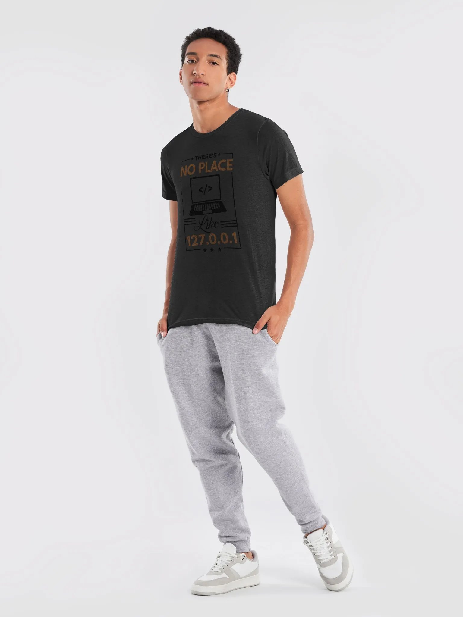 "No Place Like 127.0.0.1" T-Shirt – Ultra-Soft Tri-Blend product image (9)