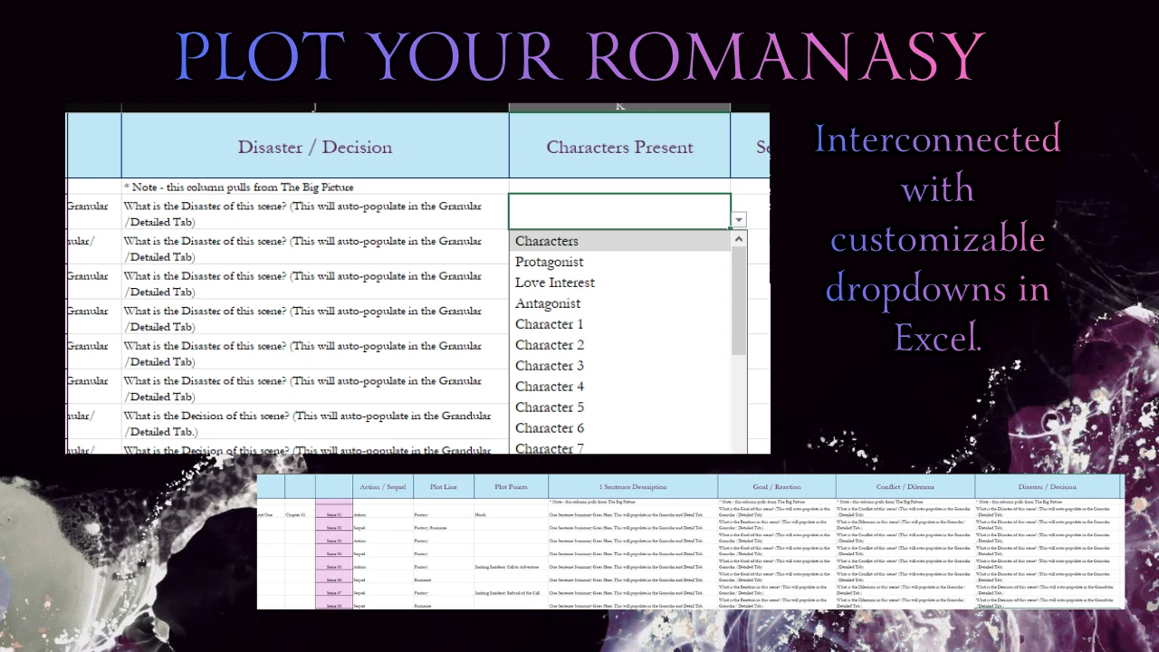 Romantasy Novel Outlining Templates product image (7)